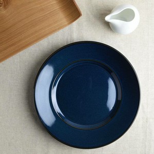 Mino ware Main Plate Blue 28m Made in Japan