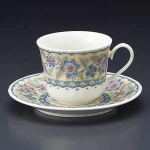 Mino ware Cup & Saucer Set Coffee Cup and Saucer Saucer Retro Made in Japan