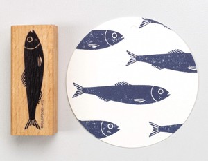 ［輸入スタンプ ］Perlenfischer スタンプ 魚 さかな サカナ 手帳