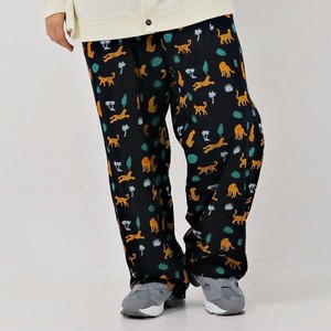 Full-Length Pant Patterned All Over Pudding Rayon Easy Pants