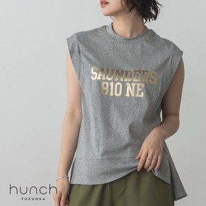 T-shirt Plainstitch Pullover Pudding Spring/Summer Sleeveless 2023 New