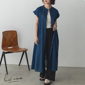 Casual Dress Plain Color Made in India Spring/Summer Cambric One-piece Dress 2023 New