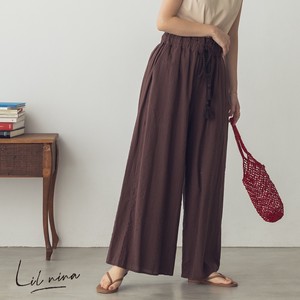 Full-Length Pant High-Waisted Stripe Cotton Wide Pants 2023 New