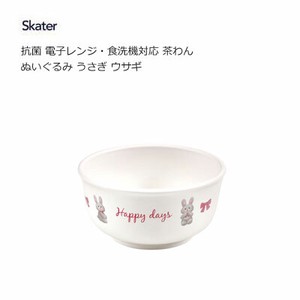 Rice Bowl Rabbit Skater Antibacterial Dishwasher Safe Plushie