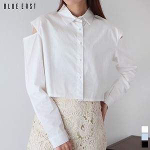 Button Shirt/Blouse Design Plain Color Long Sleeves Tops Short Length