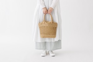 【2023新作】手編み格子編みペーパーバッグ