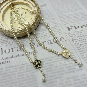 パール＆フラワー　ショートネックレス　アクセサリーミセス　即納
