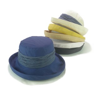 Capeline Hat Stripe Shirring Ladies' Cool Touch