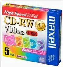 【特価品20230316】maxell データ用CD-RW 5枚ケース入り CDRWH80MIX.S1P5S