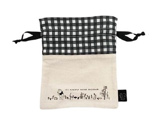 Pouch Series Drawstring Bag Monochrome Pooh