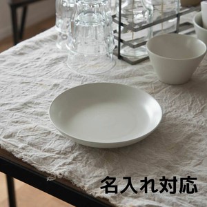 【ロゴ/名入れ】小田陶器 MINORe(みのり) プレートM クリーム[日本製/美濃焼/洋食器/リサイクル食器]