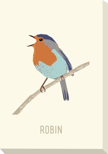 キャンバスアート North Birds Mini Panel Robin