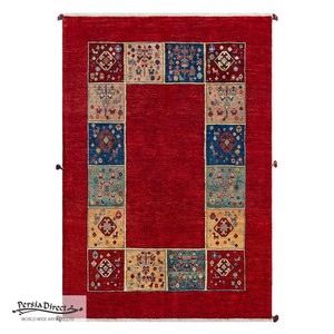 ギャッベ　ペルシャ　イラン　オーガニックウール　絨毯　ラグサイズL (約165×240cm）　G690　159×228cm