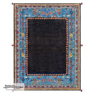 ギャッベ　ペルシャ　イラン　オーガニックウール　絨毯　ラグサイズL (約165×240cm）　G691　171×223cm
