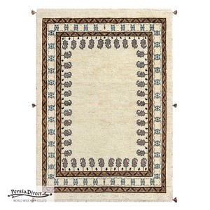 ギャッベ　ペルシャ　イラン　オーガニックウール　絨毯　ラグサイズL (約165×240cm）　G860　173×237cm