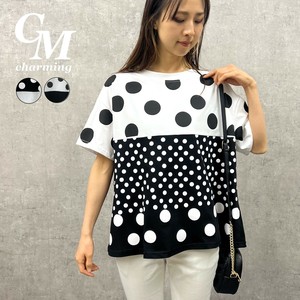 T-shirt/Tee Pullover Polka Dot