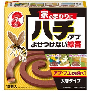 大日本除虫菊(金鳥) 家のまわりにハチ・アブよせつけない線香 10巻