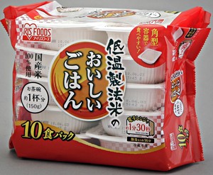 【アイリスオーヤマ パックご飯】低温製法米のおいしいごはん　国産米100％150g×10P