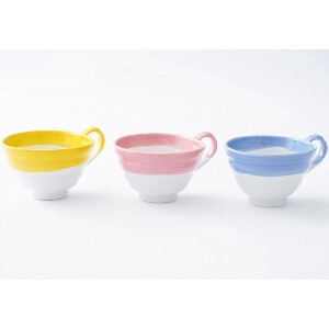 Donburi Bowl Pink Blue Arita ware Made in Japan