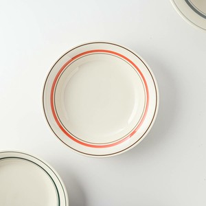 Mino ware Main Plate Orange 18.9cm Made in Japan