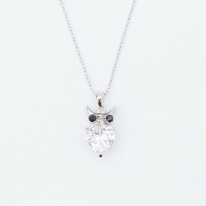 Swarovski Silver Chain Necklace Owl Ladies SWAROVSKI