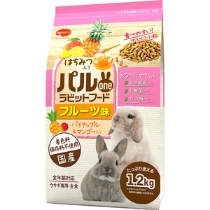 ［日本ペットフード］パルワンラビットフード フルーツ味 1.2kg