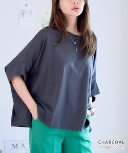 T-shirt Dolman Sleeve Half Sleeve T-Shirt Tops Short-Sleeve Cut-and-sew