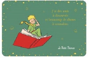 箔押し加工　Le Petit Prince 星の王子様　ポストカード■フランス直輸入