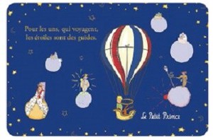 箔押し加工　Le Petit Prince 星の王子様　ポストカード■フランス直輸入