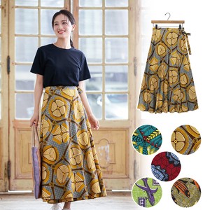【特価】【Shanti Shanti】ラップスカート アフリカンプレーン