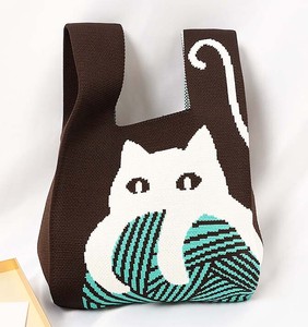 托特包 手提袋/托特包 动物 猫图案 3颜色