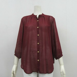 Button-Up Shirt/Blouse Georgette