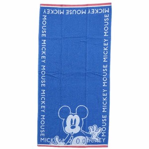 【バスタオル】ミッキーマウス ジャガードコンパクトバスタオル フレームロゴ