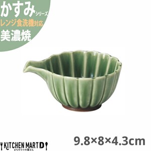 美浓烧 小钵碗 绿色 9.8 x 8 x 4.3cm 100cc 日本制造