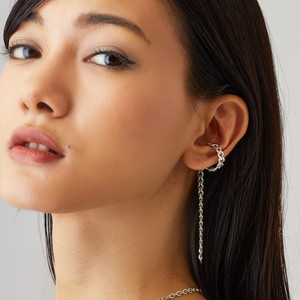 金耳夹 女士 耳夹 宝石 长款 日本制造