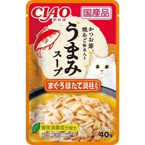[いなばペットフード] 旨みスープ　パウチ　まぐろ･ほたて貝柱　40g