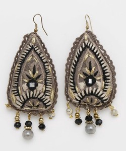 Pierced Earring Embroidered