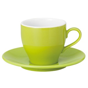 美浓烧 茶杯盘组/杯碟套装 绿色 西式餐具 日本制造