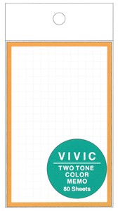 【2023新作】【文房具】【VIVIC】メモ　オレンジ×ミント　212908