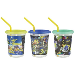 ストロー付きタンブラー 320ml 3個セットスプラトゥーン3 スプラ Splatoon  スケーター SIH3ST