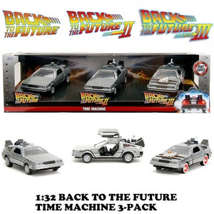 1:32 BACK TO THE FUTURE 3-PACK 【バックトゥザフューチャー】ミニカー