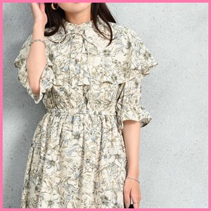 Casual Dress Floral Pattern 5/10 length