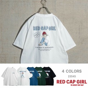 【23SS新作】RED CAP GIRL 20/-天竺 バックプリント 半袖T-shirt