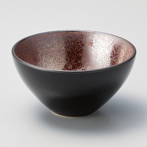 Side Dish Bowl Red Porcelain black M NEW Made in Japan