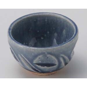 藍ブルーそぎ珍味　　【日本製　陶器】