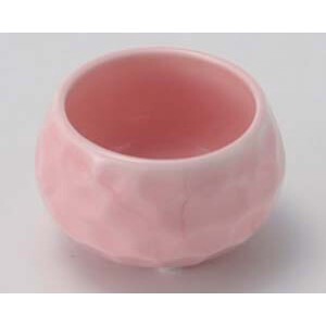 ピンク玉彫珍味　　【日本製　強化磁器】