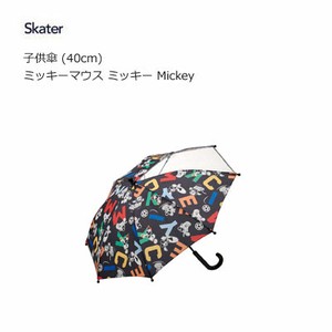 子供傘  40cm ミッキーマウス ミッキー Mickey スケーター UB40 透明窓(1面)付き