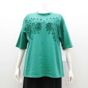 [2023新作]花コード刺繍Tシャツ