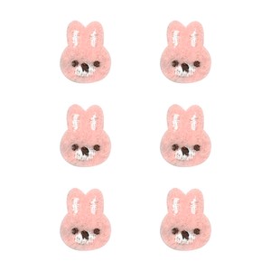 【ワッペン】キッズワッペンmini うさぎ　ウサギ【入園入学】【お子様】【デコ】