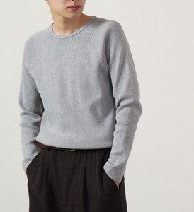 Sweater/Knitwear Crew Neck Ribbed Cotton